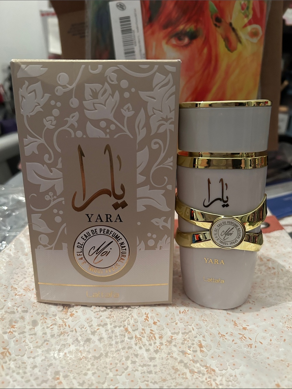 Yara Eau de Parfum - Cream & Gold Decorative Box